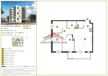 Mieszkanie na sprzedaż - Suwalna Legionowo, Legionowski, 84,6 m², 846 000 PLN, NET-85/6213/OMS