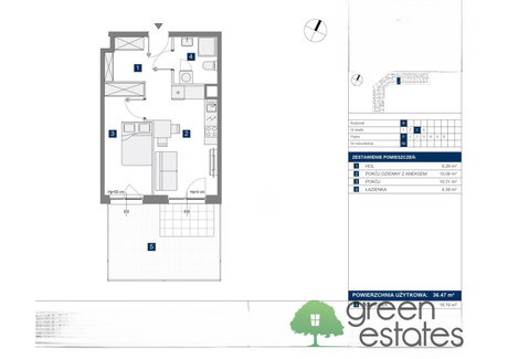 Mieszkanie na sprzedaż - Kraków-Krowodrza, Kraków, 36,47 m², 676 519 PLN, NET-988757509