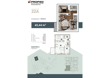 Mieszkanie na sprzedaż - Beskidzkie, Bielsko-Biała, Bielsko-Biała M., 65,44 m², 687 225 PLN, NET-PCN-MS-10227