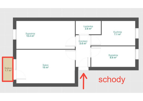 Mieszkanie na sprzedaż - Wichrowe Wzgórze Winogrady, Poznań-Stare Miasto, Poznań, 47 m², 469 000 PLN, NET-IR292144