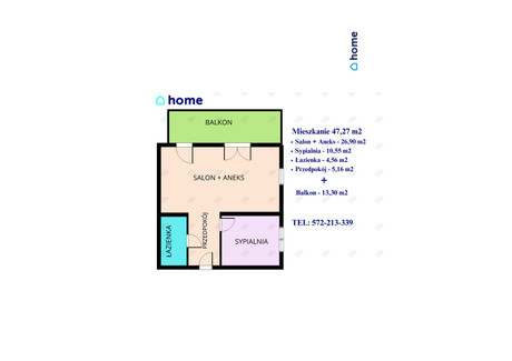 Mieszkanie na sprzedaż - Dynowska Przybyszówka, Rzeszów, 47,27 m², 485 000 PLN, NET-3268/14016/OMS