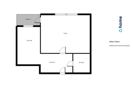 Mieszkanie na sprzedaż - Wincentego Pola Rzeszów, 36 m², 390 000 PLN, NET-2593/14016/OMS