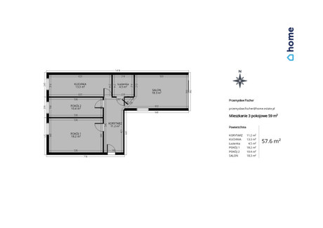 Mieszkanie na sprzedaż - Świecie, Świecki, 56,9 m², 255 000 PLN, NET-3665/14016/OMS