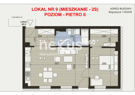 Mieszkanie na sprzedaż - Boguszyce, Oleśnica, Oleśnicki, 53,97 m², 458 745 PLN, NET-23/17137/OMS