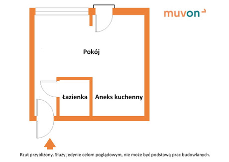 Mieszkanie na sprzedaż - Poli Gojawiczyńskiej Dąbrowa, Łódź, 24,35 m², 190 000 PLN, NET-1126/13397/OMS