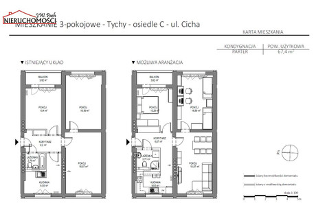 Mieszkanie na sprzedaż - Tychy, Tychy M., 67,4 m², 430 000 PLN, NET-JWP-MS-6476