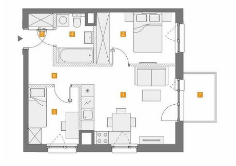 Mieszkanie na sprzedaż - Popularna Wiktoryn, Włochy, Warszawa, 44 m², 728 000 PLN, NET-101840