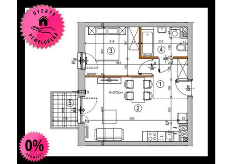 Mieszkanie na sprzedaż - Chełmżyńska Nowy Rembertów, Rembertów, Warszawa, 38,63 m², 491 000 PLN, NET-100908