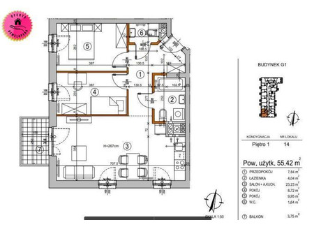 Mieszkanie na sprzedaż - Chełmżyńska Wygoda, Rembertów, Warszawa, 55,45 m², 609 000 PLN, NET-99406
