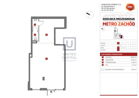 Lokal na sprzedaż - Szeligowska Bemowo, Warszawa, Bemowo, Warszawa, 69,2 m², 1 229 000 PLN, NET-UC314212