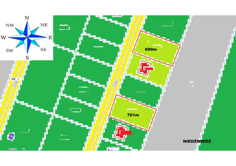 Działka na sprzedaż - Niedźwiedź, Kobylanka, Stargardzki, 701 m², 185 000 PLN, NET-MOJ22078