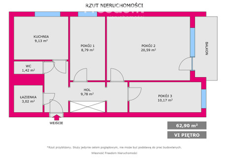 Mieszkanie na sprzedaż - Józefowska Józefowiec, Katowice, 62,9 m², 408 800 PLN, NET-33314/3685/OMS