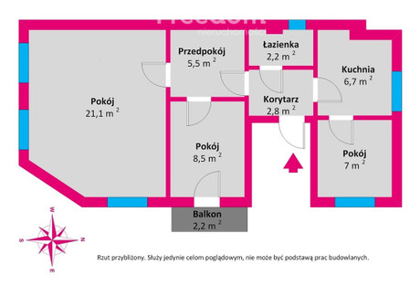 Mieszkanie na sprzedaż - Bohaterów Monte Cassino Sopot, 53,8 m², 980 000 PLN, NET-33540/3685/OMS