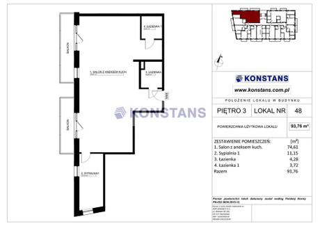 Mieszkanie na sprzedaż - Stankowizna Gliniak, Mińsk Mazowiecki, Miński, 93,76 m², 796 960 PLN, NET-33502/270/OMS