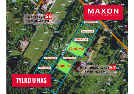 Działka na sprzedaż - Kajetany, Nadarzyn, Pruszkowski, 1000 m², 350 000 PLN, NET-7769/GS/MAX