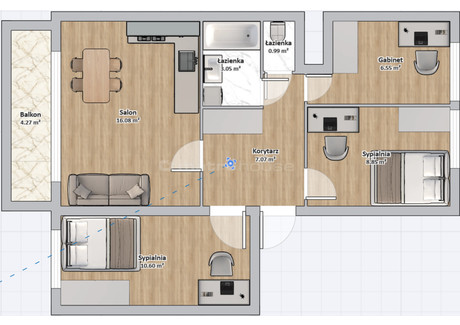 Mieszkanie na sprzedaż - Warneńska Mokotów, Warszawa, 53 m², 670 000 PLN, NET-SMCIZO749