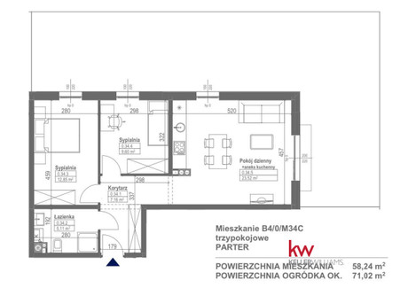 Mieszkanie na sprzedaż - Kajakowa Luboń, Poznański, 58,24 m², 506 688 PLN, NET-KW993235