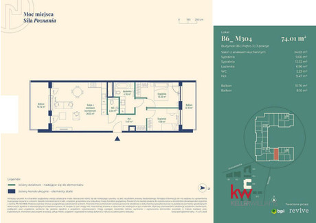 Mieszkanie na sprzedaż - Matejki Łazarz, Poznań, Poznań-Grunwald, Poznań, 74 m², 1 083 400 PLN, NET-B06_M304