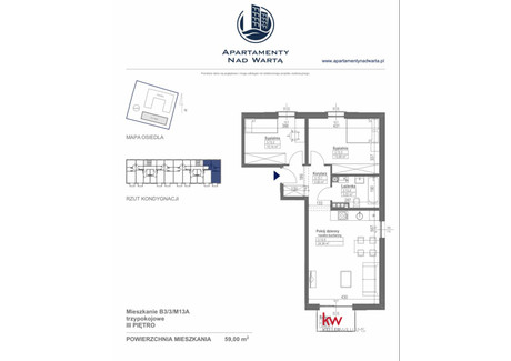 Mieszkanie na sprzedaż - Armii Poznań Luboń, Poznański, 59 m², 499 999 PLN, NET-KW355026