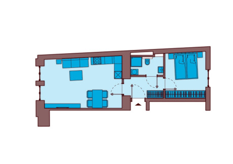 Mieszkanie na sprzedaż - Skałeczna Kazimierz, Kraków, 47,31 m², 893 000 PLN, NET-22626