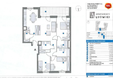 Mieszkanie na sprzedaż - Ludwiki Wola, Warszawa, 97,65 m², 2 299 000 PLN, NET-278