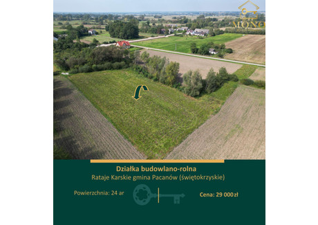 Działka na sprzedaż - Rataje Karskie, Pacanów, Buski, 2400 m², 29 000 PLN, NET-81