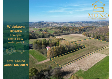 Działka na sprzedaż - Korczyna, Biecz (gm.), Gorlicki (pow.), 15 400 m², 135 000 PLN, NET-98