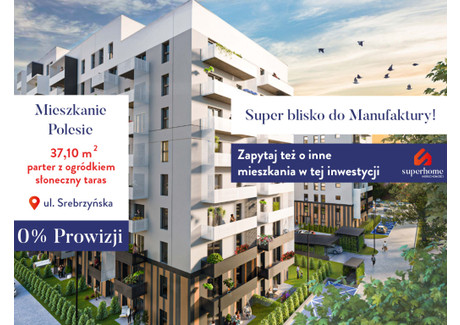 Mieszkanie na sprzedaż - Koziny, Polesie, Łódź, 37,1 m², 428 505 PLN, NET-6