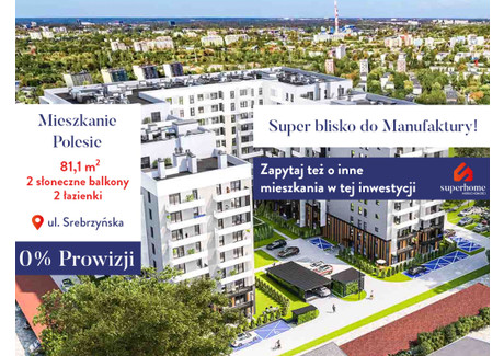 Mieszkanie na sprzedaż - Koziny, Polesie, Łódź, 81,1 m², 786 670 PLN, NET-7