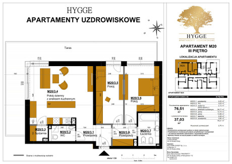 Mieszkanie na sprzedaż - L. Waryńskiego Busko-Zdrój, Busko-Zdrój (gm.), Buski (pow.), 76,51 m², 688 590 PLN, NET-18281191