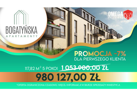 Mieszkanie na sprzedaż - Bogatyńska Maślice, Fabryczna, Wrocław, 113,77 m², inf. u dewelopera, NET-A2.2.15