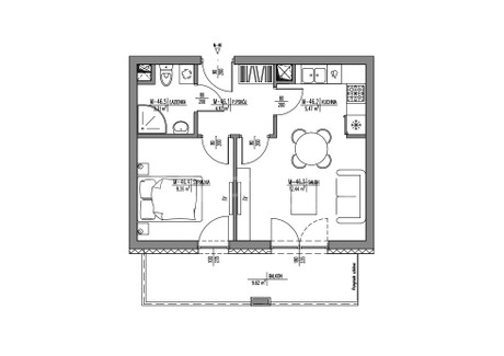 Mieszkanie na sprzedaż - Ks. Wincentego Granata Wrotków, Lublin, 35,4 m², 410 640 PLN, NET-519569