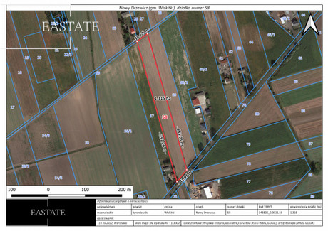 Działka na sprzedaż - Nowy Drzewicz, Wiskitki, Żyrardowski, 13 150 m², 599 000 PLN, NET-561550