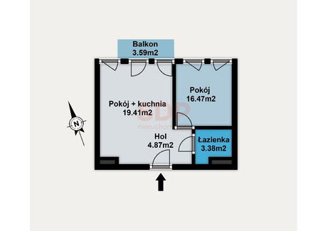 Mieszkanie na sprzedaż - Karkonoska Krzyki, Wrocław, 38 m², 586 587 PLN, NET-36115