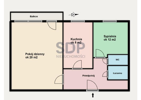 Mieszkanie na sprzedaż - Drzewieckiego Stefana Gądów, Fabryczna, Wrocław, 49,4 m², 539 000 PLN, NET-35175