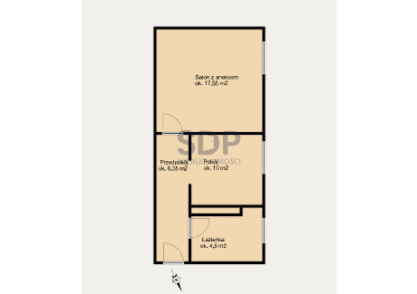 Mieszkanie na sprzedaż - Józefa Lompy Ołbin, Śródmieście, Wrocław, 38,49 m², 600 000 PLN, NET-32469