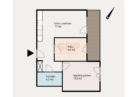 Mieszkanie na sprzedaż - Opolska Księże Wielkie, Krzyki, Wrocław, 52,8 m², 668 715 PLN, NET-32621