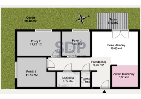 Mieszkanie na sprzedaż - Stabłowicka Stabłowice, Fabryczna, Wrocław, 69,85 m², 831 215 PLN, NET-34641