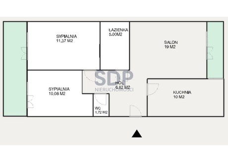 Mieszkanie na sprzedaż - Huby, Krzyki, Wrocław, 59 m², 760 950 PLN, NET-34822