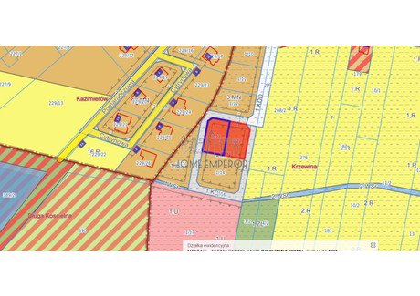 Działka na sprzedaż - Krzewina, Halinów, Miński, 770 m², 269 500 PLN, NET-EMP-GS-9466