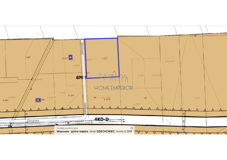 Działka na sprzedaż - Głogowa Dziechciniec, Wiązowna, Otwocki, 1300 m², 370 000 PLN, NET-EMP-GS-9358