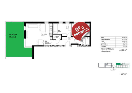 Mieszkanie na sprzedaż - Bieżanów Bieżanów-Prokocim, Bieżanów, Kraków, Kraków M., 64,33 m², 836 290 PLN, NET-BS2-MS-300144