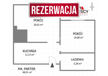 Mieszkanie na sprzedaż - Kolonia Stella Stella, Chrzanów, Chrzanowski, 48,91 m², 293 460 PLN, NET-BS5-MS-298148