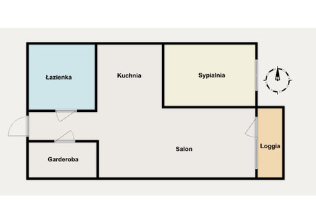 Mieszkanie na sprzedaż - Czerniakowska Mokotów, Warszawa, Mokotów, Warszawa, 36,7 m², 640 000 PLN, NET-SDP661787