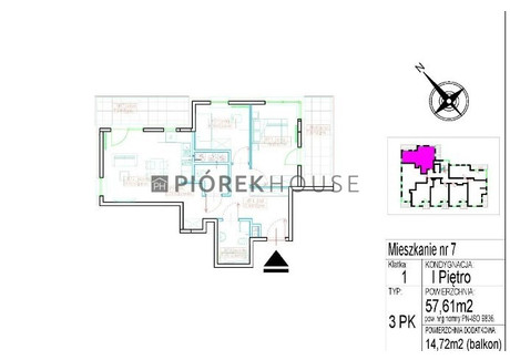 Mieszkanie na sprzedaż - Marsa Rembertów, Warszawa, 57,91 m², 769 000 PLN, NET-65870/6624/OMS