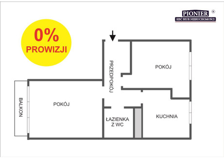 Mieszkanie na sprzedaż - Dworska Brynów, Katowice, Katowice M., 46,6 m², 350 000 PLN, NET-PEK-MS-7452
