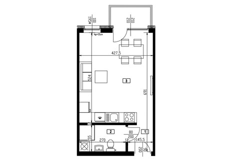 Mieszkanie na sprzedaż - Luboń, Poznański (Pow.), 28,48 m², 253 470 PLN, NET-445016