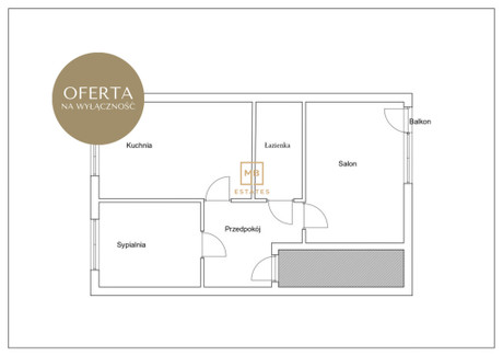 Mieszkanie na sprzedaż - Spółdzielców Bieżanów-Prokocim, Kraków, 45 m², 535 000 PLN, NET-2009/15990/OMS