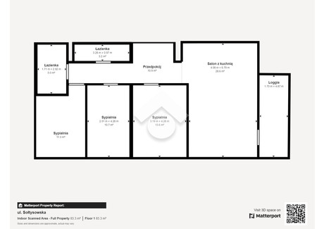 Mieszkanie na sprzedaż - Sołtysowska Łęg, Czyżyny, Kraków, 84 m², 1 069 000 PLN, NET-768