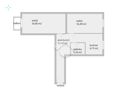 Mieszkanie na sprzedaż - Os. Centrum C, Nowa Huta, Kraków, 55 m², 635 000 PLN, NET-783